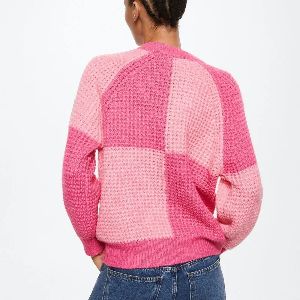 Mango Knit Pink Sweater size M - Picture 3 of 3